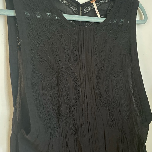 Free People Black Lace Imaginary Tunic - Picture 5 of 10